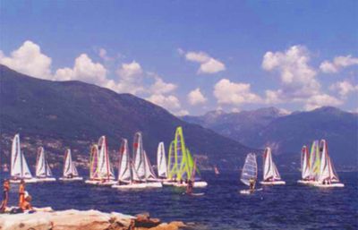 Catsailing on Lake Maggiore