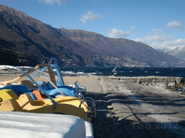 Schon jede Menge Wind vor Cannobio...