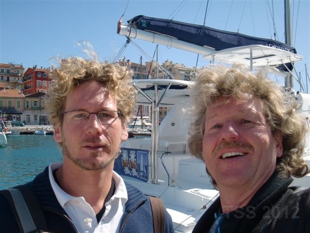 Dickschiffkatamarantest vor Monaco...