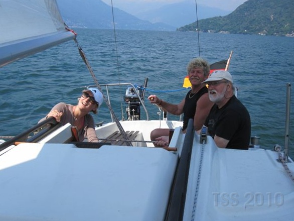 Fleissig am Lido bei TOMASO SAIL & SURF...