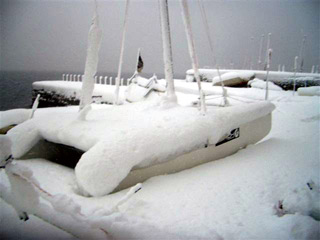 Etwas Schnee in Cannobio...