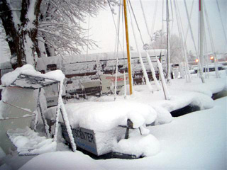 Etwas Schnee in Cannobio...