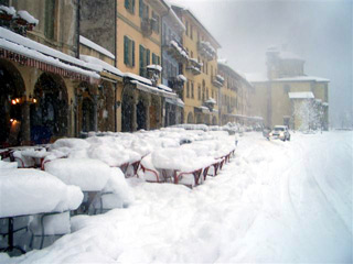 Etwas Schnee in Cannobio...