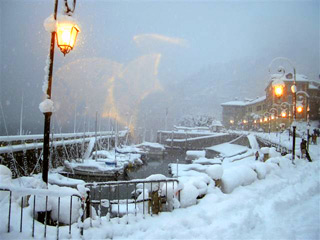 Etwas Schnee in Cannobio...