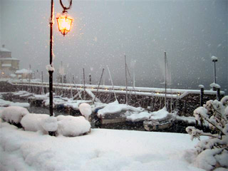 Etwas Schnee in Cannobio...